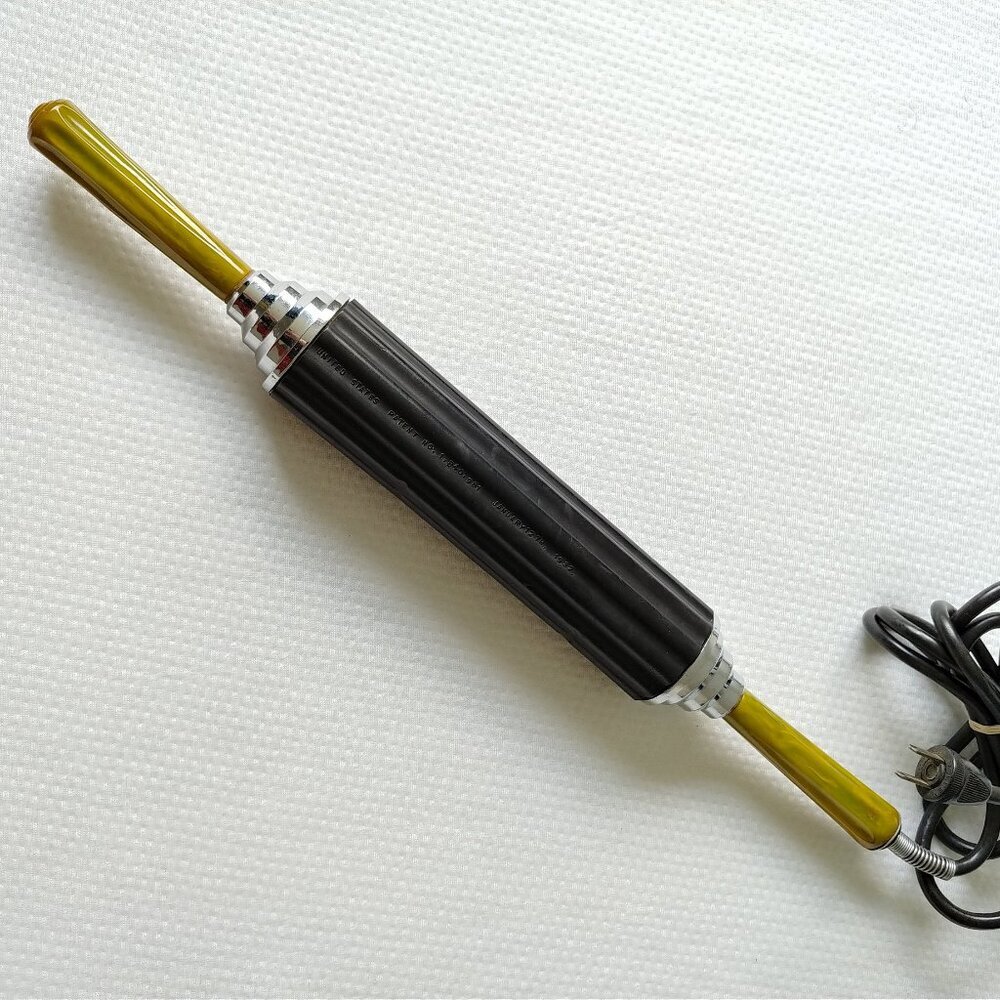 1932 Thermo-roller heated massage device, medical Quackery heated rolling pin